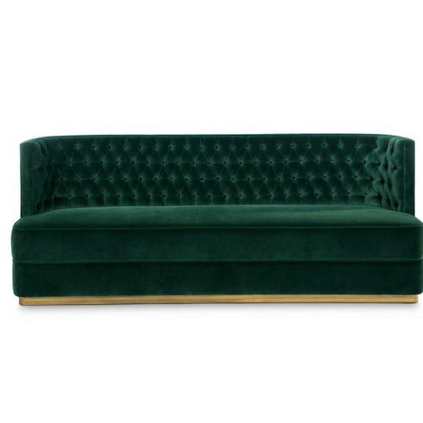BOURBON sofa簇绒天鹅绒沙发